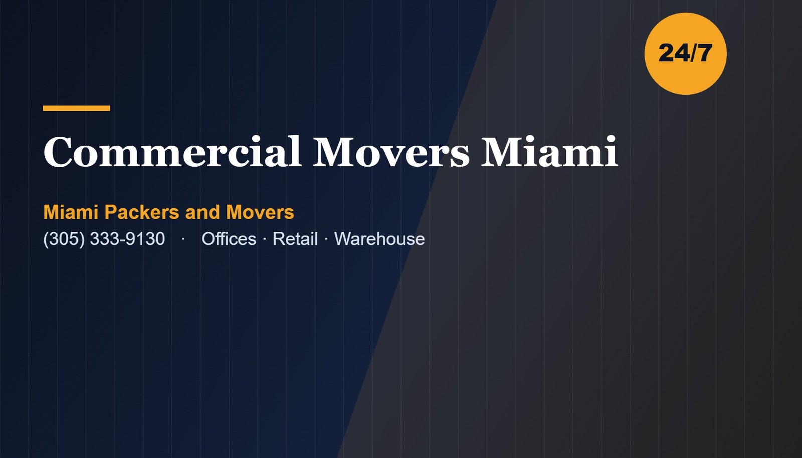 Commercial Movers Miami