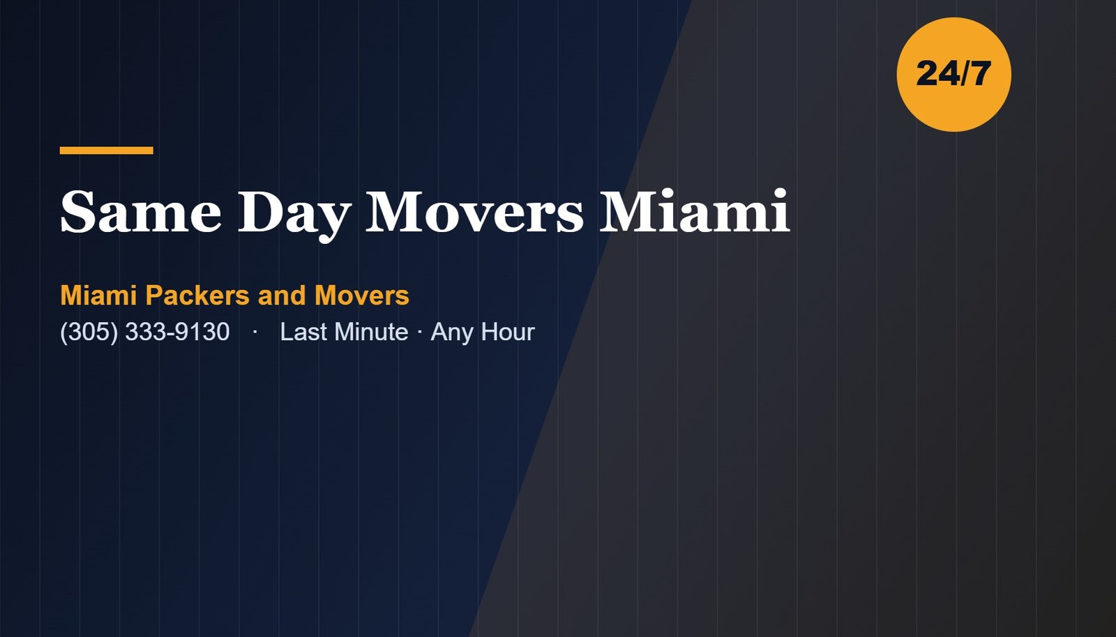 Same Day Movers Miami