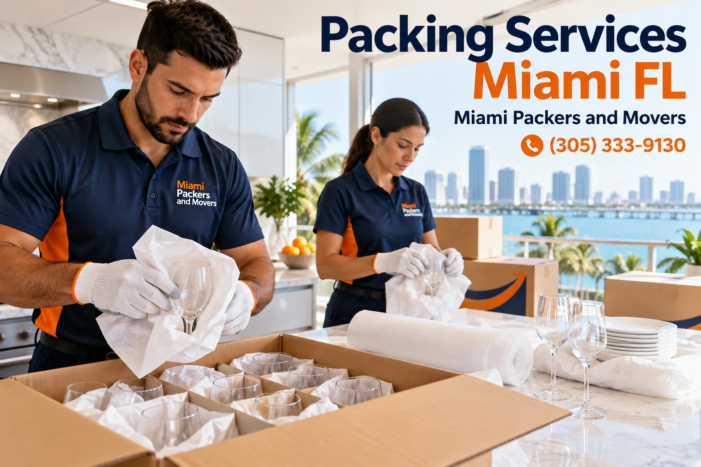 Packing Services Miami FL moving day